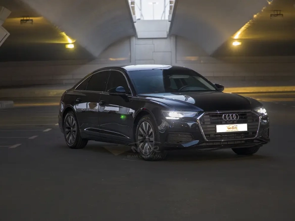 Audi A6 Black Lease the Audi A6 Black luxury sedan in the UAE