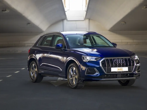 Audi Q3 Blue Lease the sleek Audi Q3 Blue SUV in the UAE