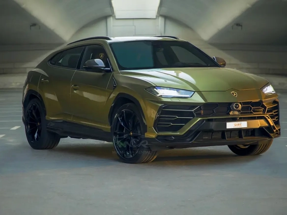 Lamborghini Urus Dark Green Rent lamborghini Urus Dark Green in Dubai